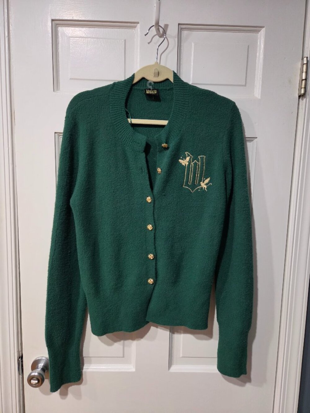 Target x Wicked Paul Tazewell Emerald Green Cardigan Sweater Shiz Size Small